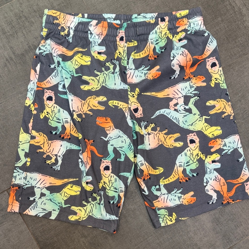 Cat & Jack Multicolor Dinosaur Print PJ Shorts